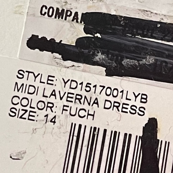 Likely Laverna Ruffled Sleeveless Midi Cocktail Dress in Fuchsia Pink Sz 14 NWT - Picture 5 of 11